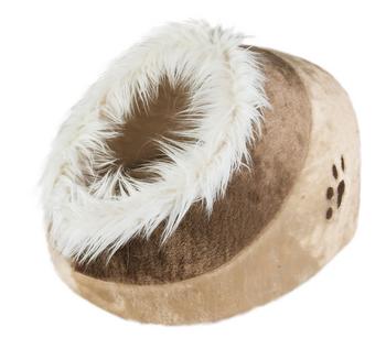 Trixie Kuschelhöhle Minou, braun/beige, ca. B41/H50/T30 cm