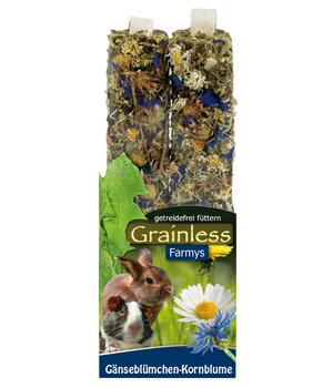 JR FARM Nagersnack Grainless Farmys Gänseblümchen-Kornblume