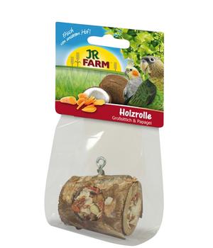 JR FARM Vogelsnack Holzrolle Großsittich & Papagei, 150 g