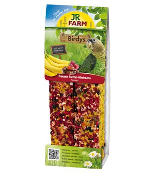 JR FARM Vogelsnack Birdys Banane-Dattel-Himbeer für Papageien