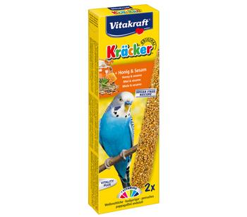 Vitakraft® Vogelsnack Kräcker® Original, Honig & Sesam für Wellensittich