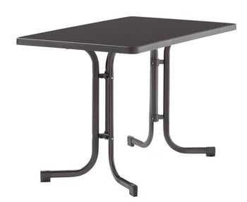 Sieger Boulevard-Klapptisch mecalit -PRO, ca. B115/H72/T70 cm, Dunkelgrau - Stahl