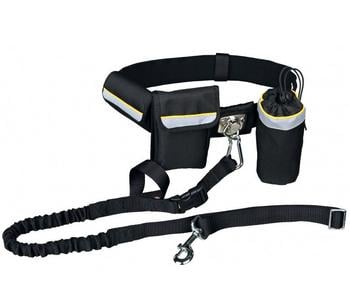 Trixie Dog Activity Bauchgurt-Hundeleine, Schwarz - Nylon