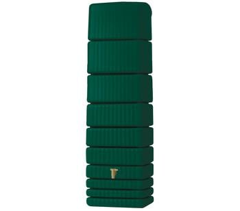 4rain Wandtank Slim, 650 l, Dunkelgrün - Kunststoff