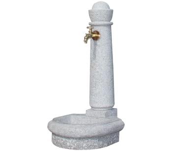 GARANTIA Kunststoff-Gartenbrunnen Venezia, 44 x 52 90 cm, Grau - Kunststoff