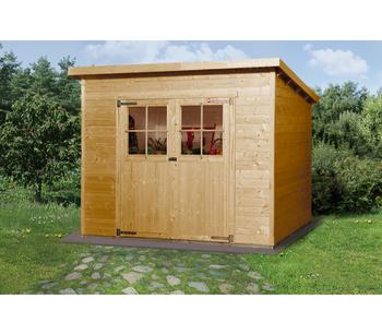 Weka Gartenhaus 325 Gr.3, ca. B256/H225/T243 cm, Hellbraun - Fichtenholz