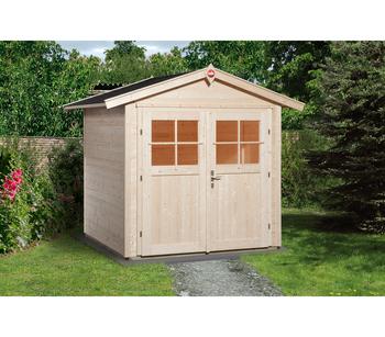 Weka Gartenhaus 224 Gr. 1, ca. B260/H238/T233 cm, Natur - Fichtenholz