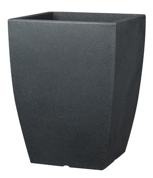 Scheurich Kunststoff-Vase Bologna, eckig, anthrazit