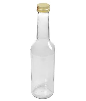 5 x Dehner Gradhalsflasche, 350 ml, Transparent - Glas - Mindestbestellmenge: 5 Stk.