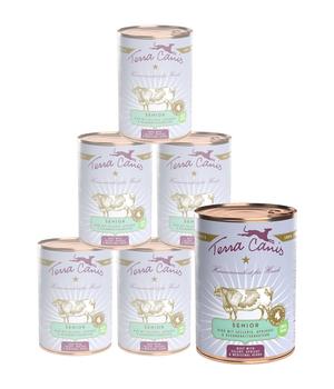 Terra Canis Nassfutter für Hunde Senior, 6 x 400 g