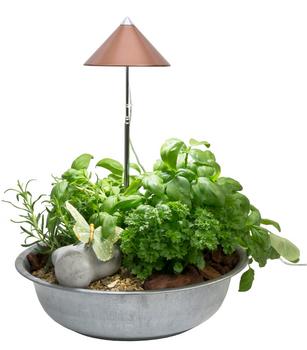 Venso LED-Pflanzenlampe, Kupfer - Aluminium