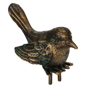 Dehner Bronze-Vogel für Granit-Vogeltränke, ca. B10/H5/T4 cm