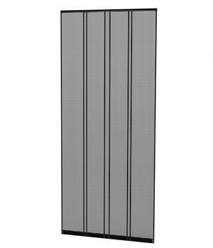 Hecht Lamellenvorhang, ca. B100/H220 cm, Anthrazit - Polyester, Kunststoff