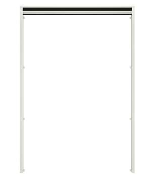 Hecht Insektenschutz Dachfenster, ca. B110/H160 cm, Weiß - Aluminium, Textilien