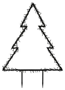 Luca Lighting LED-Gartenstecker Tannenbaum, 225 LEDs, warmweiß, ca. H100 cm