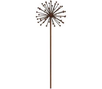 Dehner Metall-Dekostab Dandelion, Braun - Metall