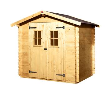 Weka Gartenhaus Donau, ca. B239/H213/T178 cm, Natur - Fichtenholz