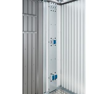 Biohort Montagepanel Europa + Geräteschrank, Silber
