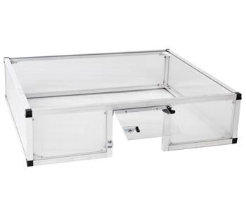 KGT Schildkröten-Unterbau für Frühbeet 100, ca. B103/H26/T91 cm, Silber / Transparent - Polycarbonat Aluminium