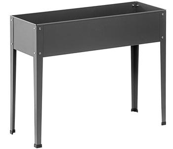 Dehner Metall-Hochbeet Münster 2, ca. B98/H80/27,5 cm, Dunkelgrau - Stahl