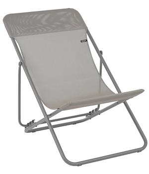 Lafuma Liegestuhl Maxi Transat, Grau - Stahl / Polyester PVC