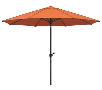Schneider Sonnenschirm Adria, rund, ca. Ø350 cm, Orange - Polyester, Aluminium, Stahl