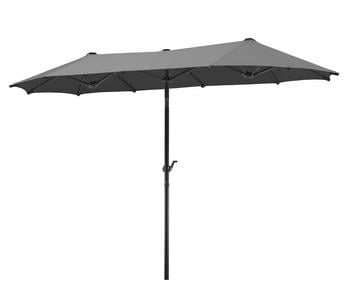 Schneider Classics Sonnenschirm Salerno, rechteckig, ca. B300/T150 cm, Dunkelgrau - Polyester / Stahl