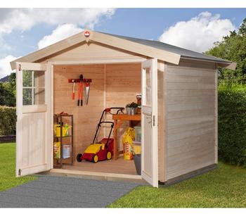 Weka Gartenhaus 122 Gr. 1, ca. B285/H249/T239 cm, Natur - Holz