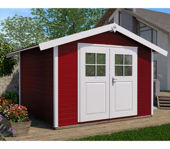 Weka Gartenhaus 122 Gr. 2, ca. B285/H249/T274 cm, Rot - Holz