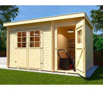 Weka Gartenhaus 254, ca. B390/H222/T246 cm, Natur - Fichtenholz