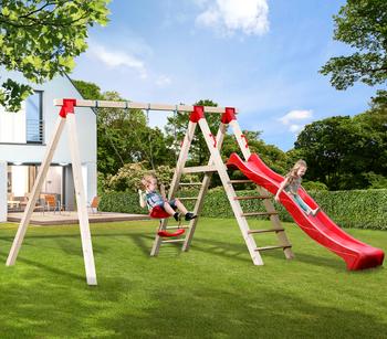 Weka Tabaluga Abenteuerschaukel inkl. Rutsche, ca. B378/H240/T286 cm