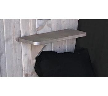 Weka Ablage-Set für Sitzlaube, Grau - Holz