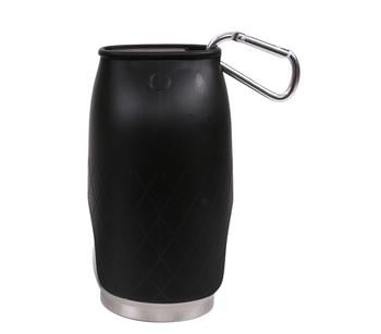 Dehner Lieblinge Hundetrinkflasche Travel, Schwarz - Edelstahl