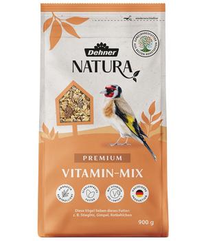 Dehner Natura Premium Wildvogelfutter Ganzjahresfutter Vitamin-Mix, 900 g