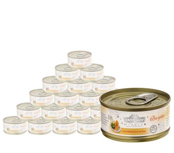 Dehner Premium Lovely Nassfutter für Katzen Bis später!, 24 x 70 g