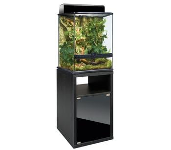 Exo Terra Terrarium Kombination, 45 x cm, Schwarz - Holz / Glas