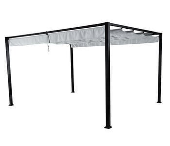 Siena Garden Pavillon Sky, ca. B400/H223/T300 cm, Hellgrau - Aluminium / Polyester Stahl