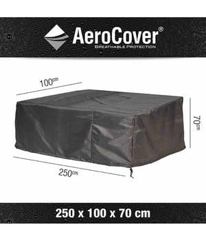 AeroCover Loungebankhülle, 250 x 100 70 cm, Dunkelgrau - Polyester