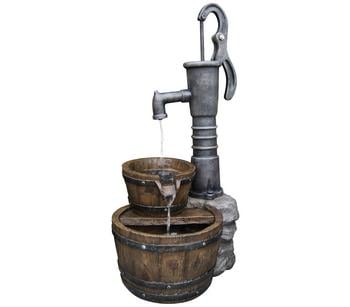Ubbink Polyresin-Gartenbrunnen-Set Las Vegas, 42 x 36,5 80,5 cm, Braun, Grau - Polyresin