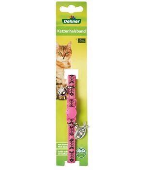 Dehner Lieblinge Katzenhalsband Skeleton, Pink - Nylon