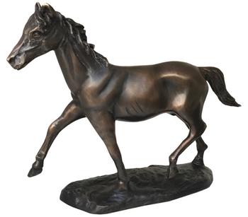 Rottenecker Bronze-Pferd mit Sockel, 23 x 7 x 19 cm