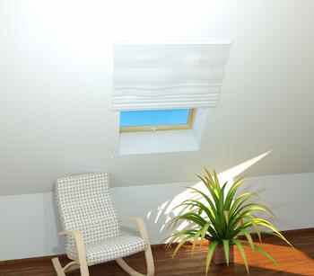 Hecht Dachfenster-Insektenschutz BASIC, ca. B110/H160 cm, Weiß - Polyester / Kunststoff