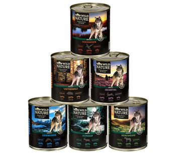 Dehner Wild Nature Nassfutter für Hunde Probier-Set, 6 x 800 g
