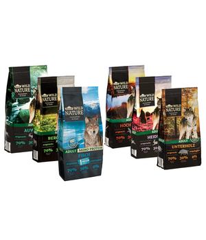 Dehner Wild Nature Trockenfutter für Hunde Probier-Set, 6 x 1 kg