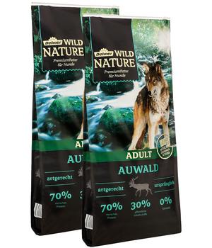 Dehner Wild Nature Trockenfutter für Hunde Auwald Adult, Wild