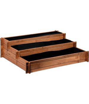 dobar Pflanzkasten-Hochbeet Peru, ca. B110/H36/T88 cm, Braun - Kiefernholz
