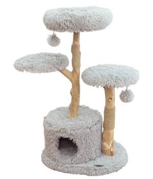 Dehner Premium Lovely Natur-Kratzbaum Aufsteigen & Abschalten, ca. B60/H100-110/T45 cm