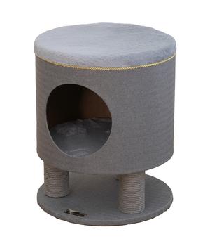 Dehner Lieblinge Kratzhöhle Vincent, grau, ca. B40/H48/T40 cm