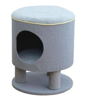 Dehner Lieblinge Kratzhöhle Vincent, grau, ca. B40/H48/T40 cm