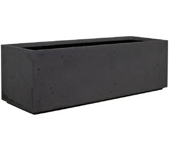 fleur ami Polystone-Raumteiler Divide, rechteckig, ca. B100/H30/T35 cm, Dunkelgrau - Polystone